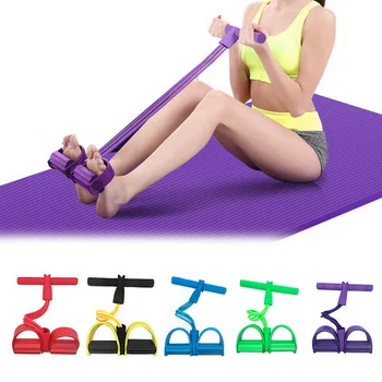 

Portable Elastic Pull Rope Multicolor Sit-up Exercise Rope Bodybuilding Fitness Equipment for Abdomen Waist Arm
