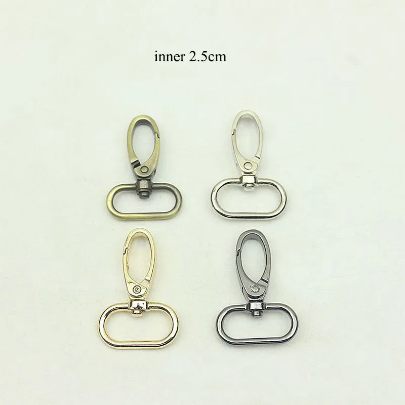 

5pcs 25mm Bags Strap Metal Buckles Lobster Swivel Carabiner 1inch Snap Hook Clasp Collar KeyChain DIY Bag Accessories