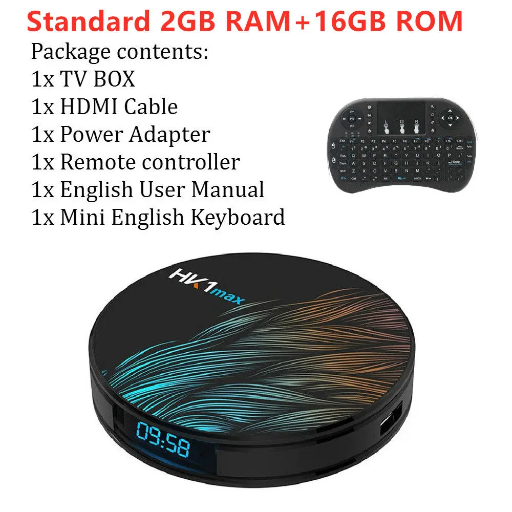 T tv BOX HK1 max Android tv Box 9,0 Smart tv Box 4 ГБ 32 ГБ USB 3,0 2,4G 5G двухдиапазонный Wi-Fi 3D 4K Full HD H.265 100M Ethernet - Цвет: 16G EU keyboard