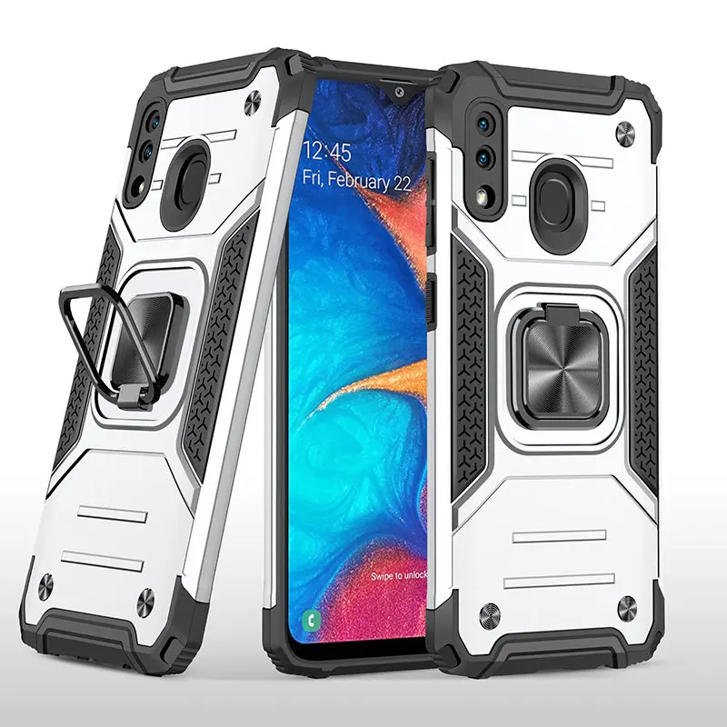 

Case For Samsung A30 Shockproof Armor Case For Samsung Galaxy A30 SM-A305F A305F A305 Magnetic Metal Ring Phone Protection Cover