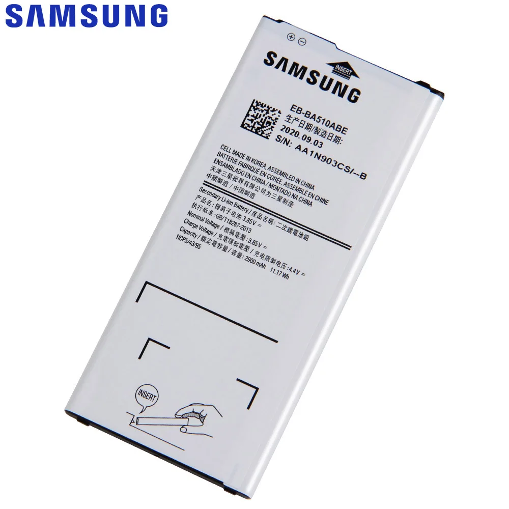 Оригинальная запасная батарея Samsung для Galaxy A510 2016 A5 версия настоящая телефона EB
