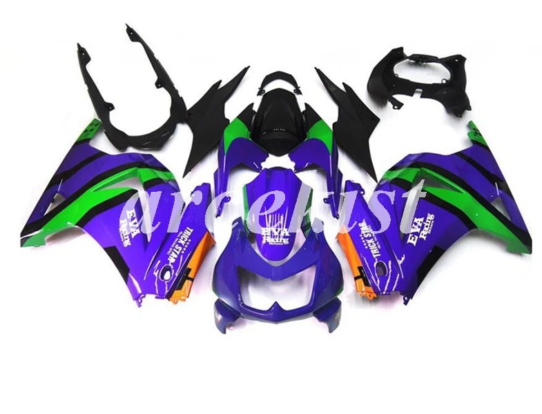 ABS Инжекционный обтекатель наборы для KAWASAKI Ninja 250 2008- ZX 250R Спорт Мотоцикл Обтекатели набор EX250 08-14 фиолетовый