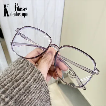 

Anti-blue Light Glasses Frame Women TR90 Eyewears Clear Lenses Flat Mirror Eyeglasses Retro Blocking Blue-ray Spectascles Frames