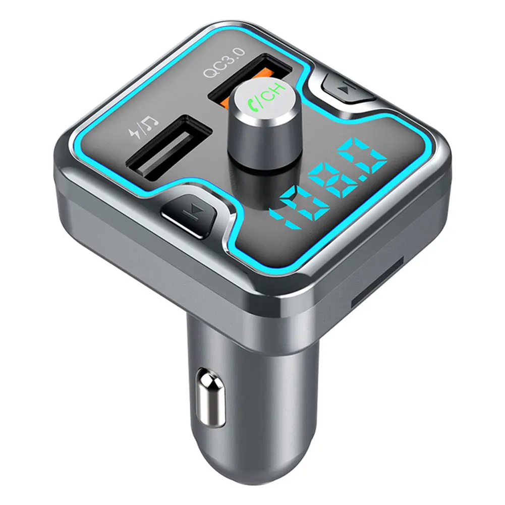 Многофункциональный Автомобильный дисплей напряжения Bluetooth громкой связи MP3-плеер USB зарядное устройство fm-передатчик радио адаптер хорошее качество