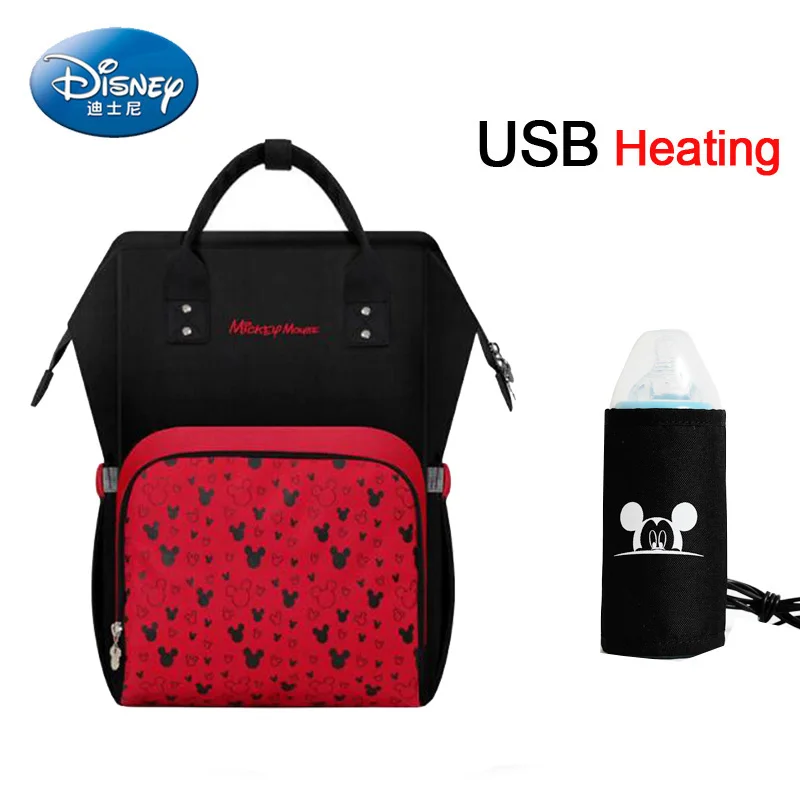 Сумка для подгузников disney, рюкзак, USB сумка-холодильник для бутылочек, Минни, Микки, большая емкость, для кормления ребенка, Мумия, сумка для беременных женщин, рюкзак - Цвет: 10