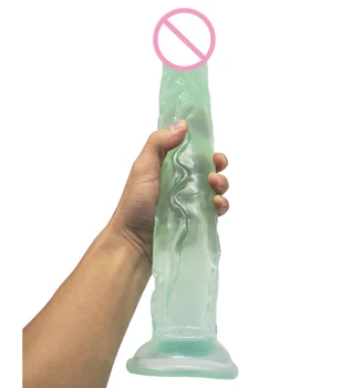 35CM Super Long Dildo Huge Dildo with Suction Cup Transparent Crystal Horse Dildo Sex Toys for Woman Anal Butt Big Penis Sex Toy 4