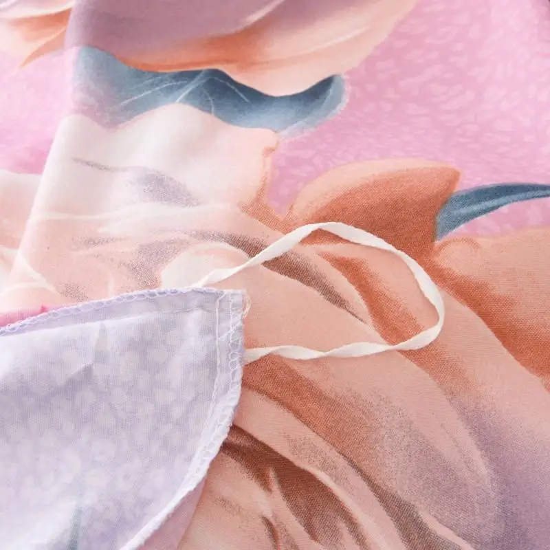 Комплект постельного белья Lonely rose, ароматизатор, переливающийся домашний текстиль, одиночное постельное белье, шлифованное постельное белье, двойная кровать, пододеяльник небесно-голубого цвета