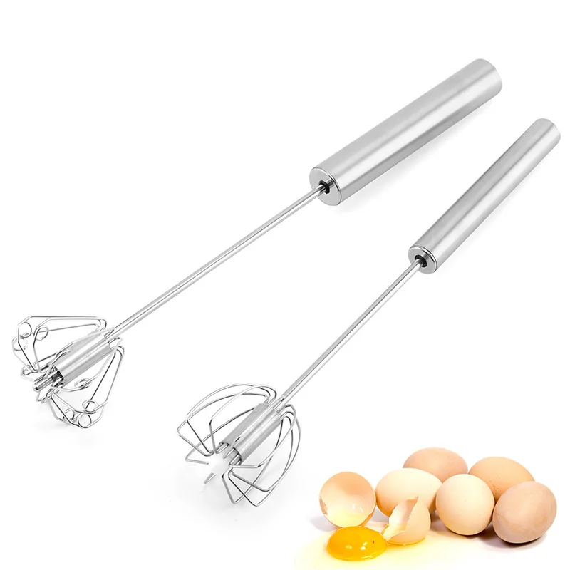 Напрямую от производителя из нержавеющей стали полуавтоматический вращающийся венчик для сбивания яиц ручной Баклажан крем производитель мешалка