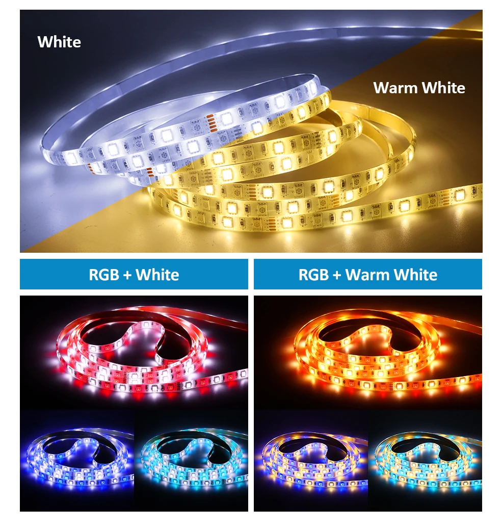 RGBW RGBWW светодиодный светильник 5050SMD Bluetooth Светодиодная лента 40Key пульт дистанционного управления Водонепроницаемый светодиодный светильник 60 Светодиодный s/m 5M