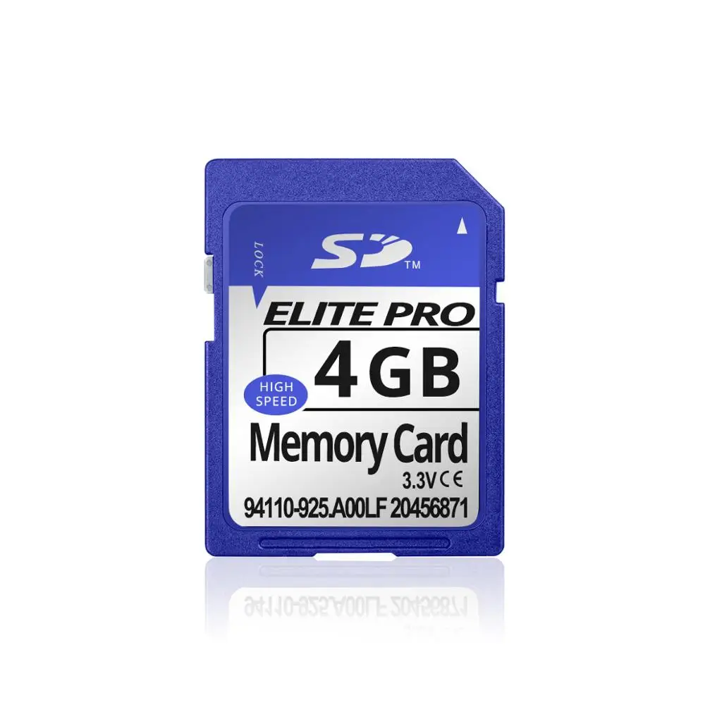 Синяя профессиональная sd-карта, 4 ГБ, 8 ГБ, 16 ГБ, 32 ГБ, гарнитура, динамик, компьютер, камера, телефон, карта памяти SD - Емкость: 4GB