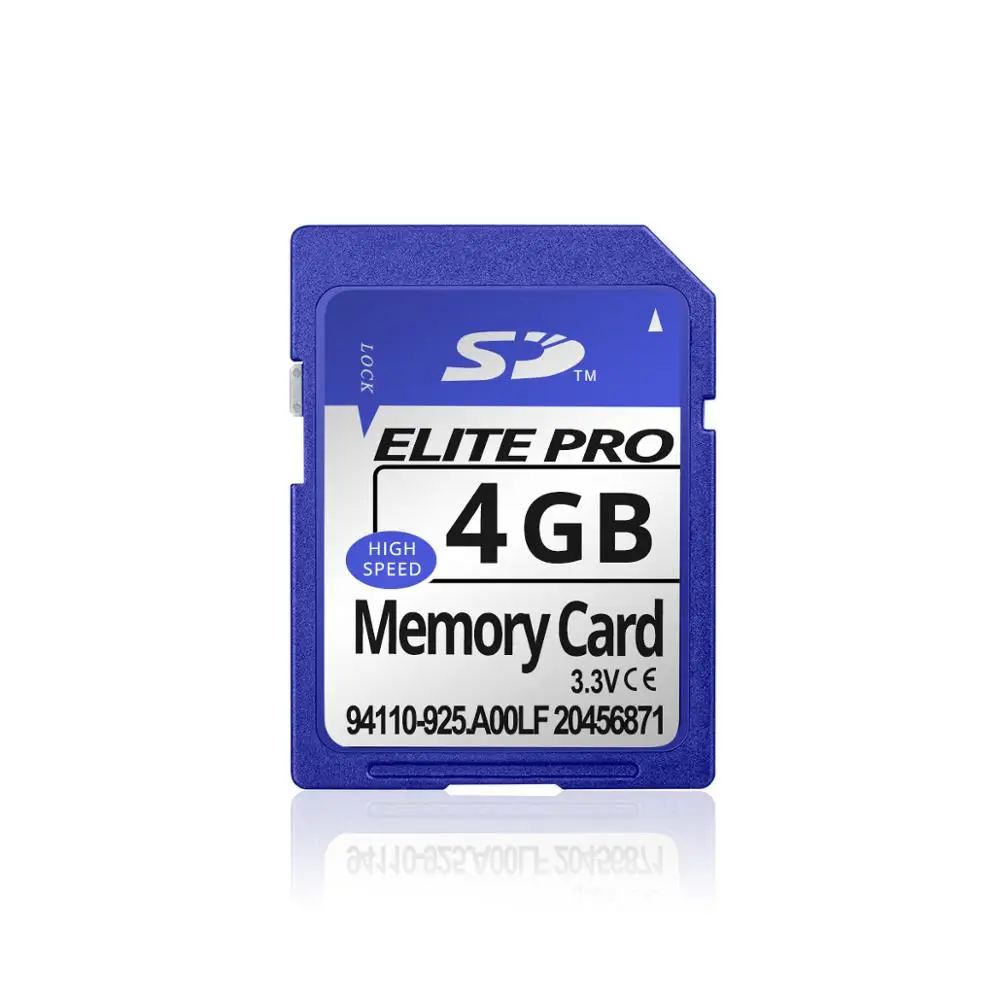 4GB Синяя профессиональная sd-карта, 4 ГБ, 8 ГБ, 16 ГБ, 32 ГБ, гарнитура, динамик, компьютер, камера, телефон, карта памяти SD - Емкость: 4GB