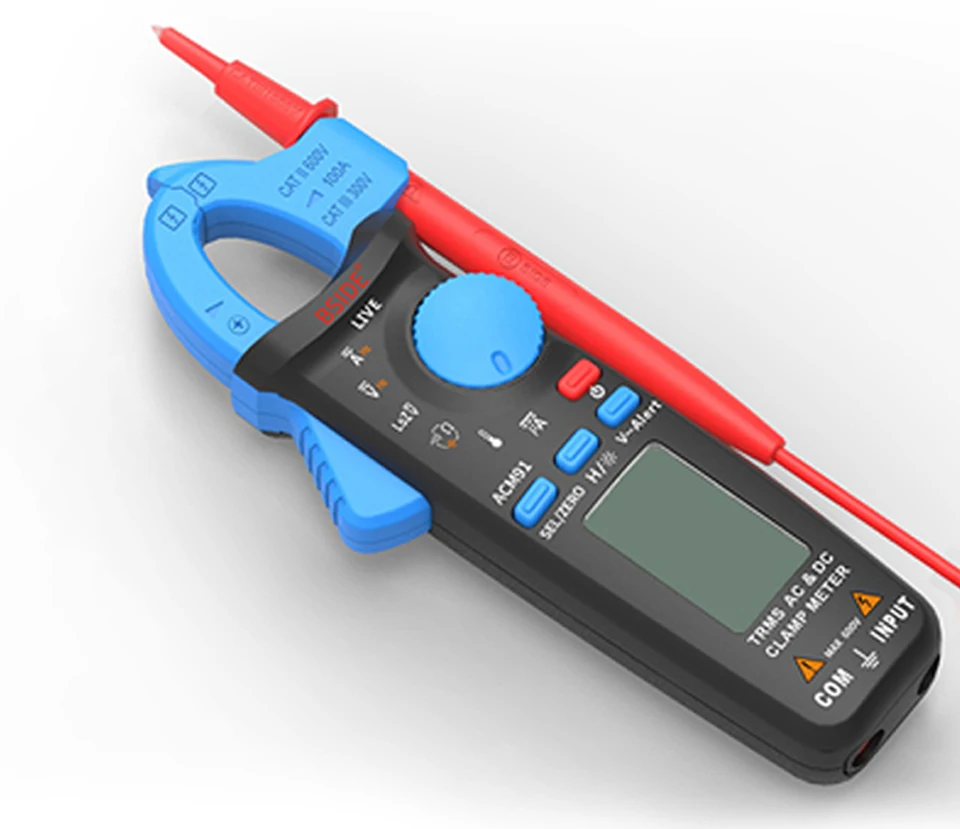 Мини цифровые клещи карманные цифровые клещи мультиметр BSIDE DC/AC Ток 100A 1mA тестер