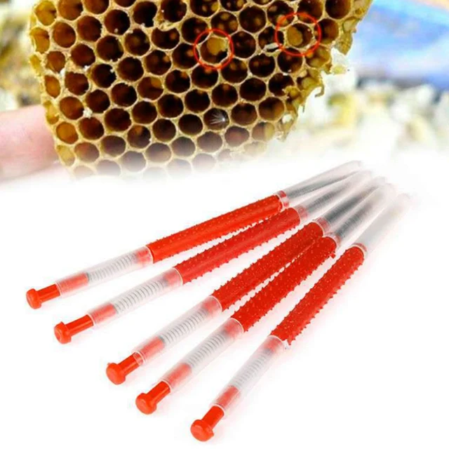 5Db Queen Méh Mozgó Rovar Tűk Méhkirálynő Lárva Apikultúra Visszahúzható Oltóberendezések Méhészeti Eszközök