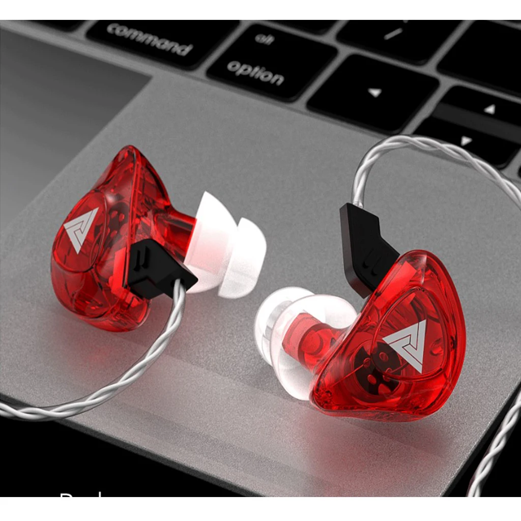 Earphone Headphone QKZ CK5 In Ear Earphone Stereo Race Sport Headset, 3.5mm (Red, Blue)