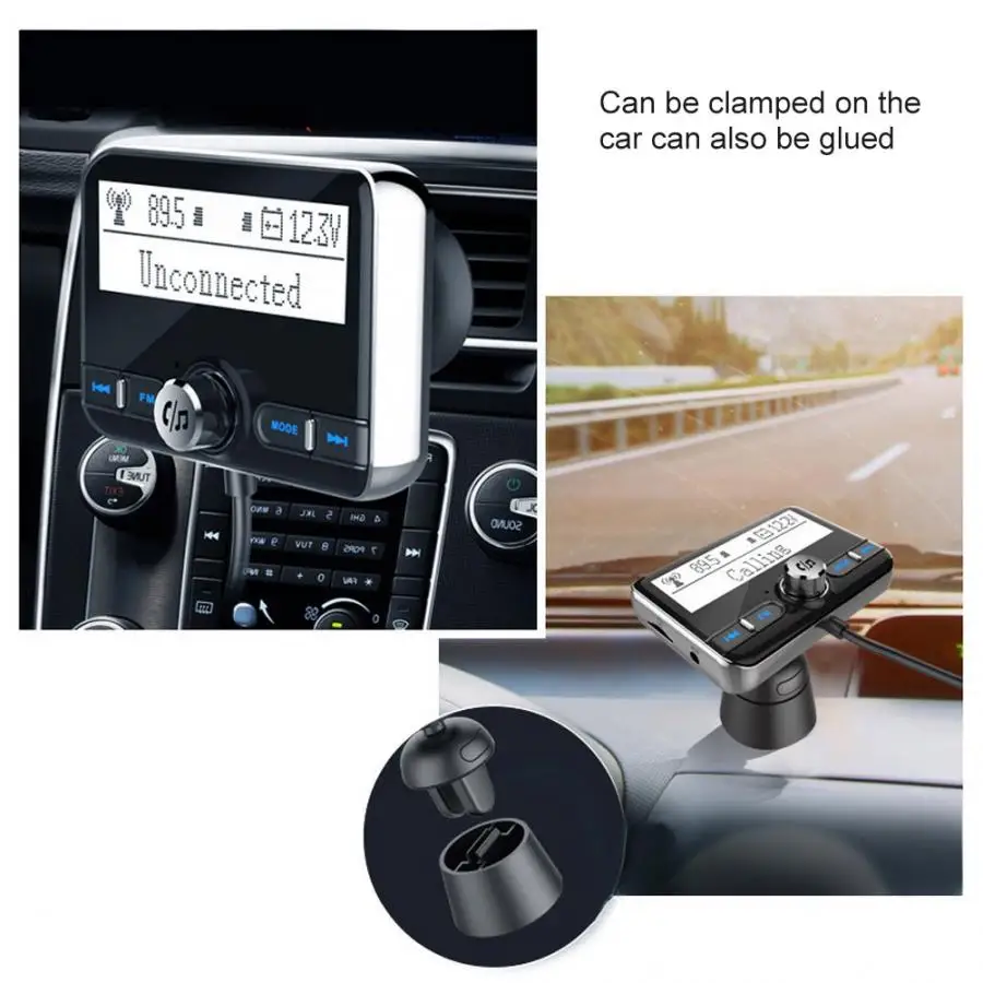 2.4in Bluetooth Автомобильный MP3-плеер Hands Доступное зарядное устройство автомобильный аудио приемник автомобильный Bluetooth плеер