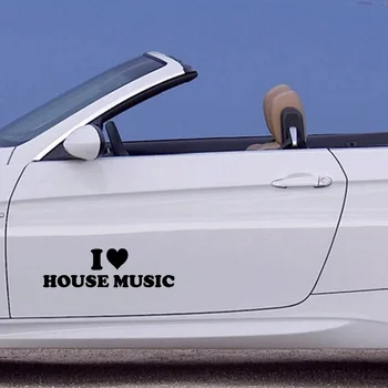 

Creative i love house music Car Sticker Decal Decor Mural Vinyl Covers