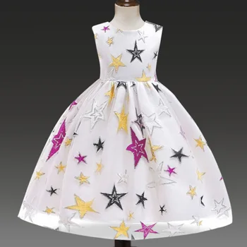 

Girl Princess Dress New Summer Kid Girls Dress Pattern Star Children Party Suits Butterfly Costume Children Clothing 2-7Y