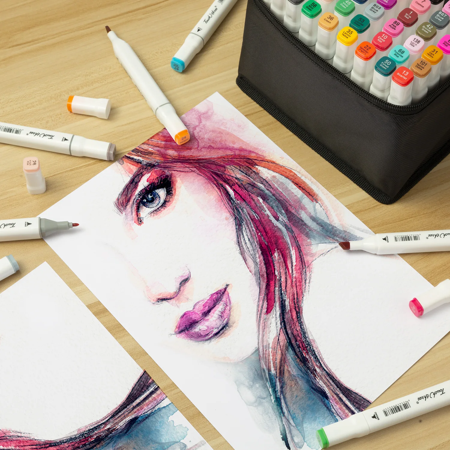 Marker Pens Dual Tip Colored Artist Markers Professional for Art Sketch Coloring Books Painting Manga and Design permanent marker pen marker pens color marker pens permanent marker permanent markers pen marker paint marker pen markers pen marker pen acrylic paint markers