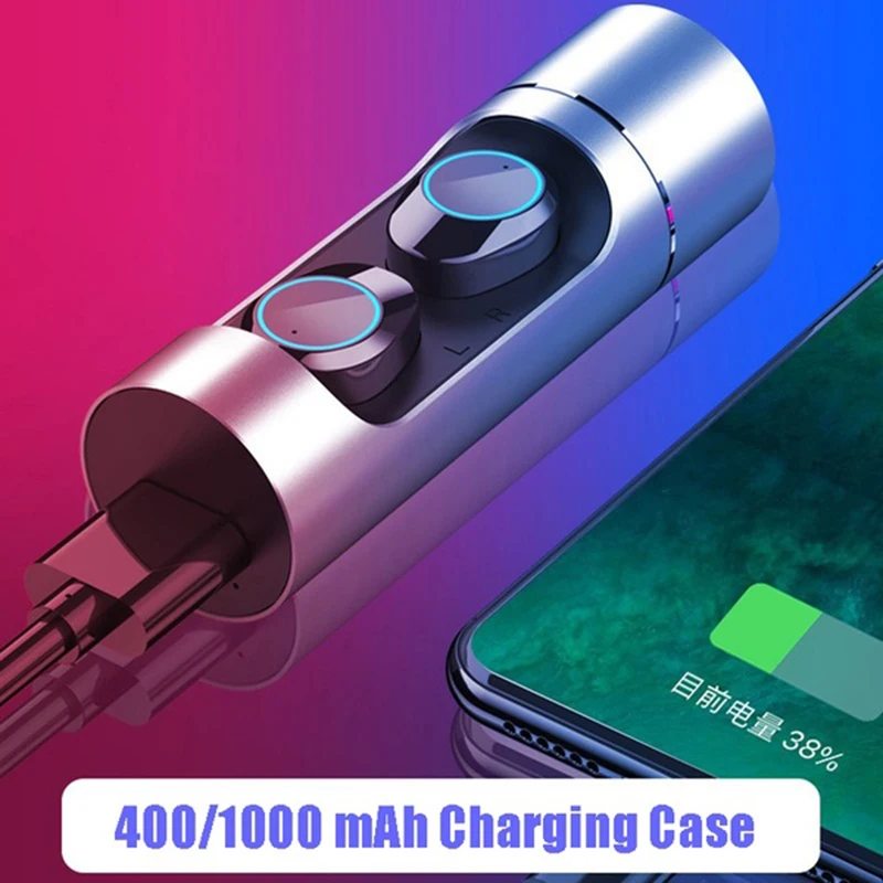 K01 TWS Bluetooth наушники отпечатков пальцев Touch HD стерео беспроводные наушники шумоподавление наушники с микрофоном