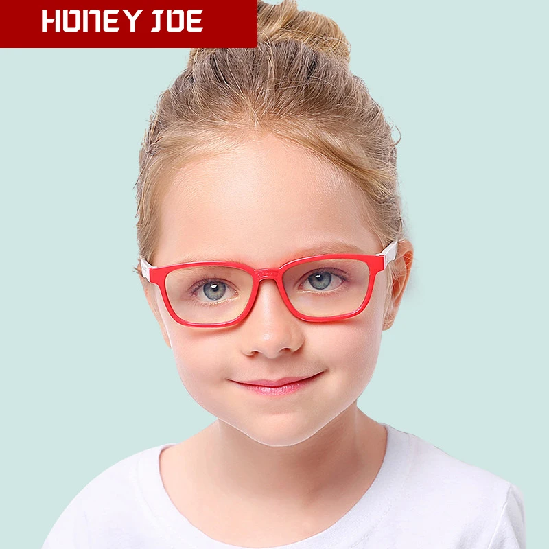 Квадратный детский анти-синий светильник очки оптическая оправа для детей