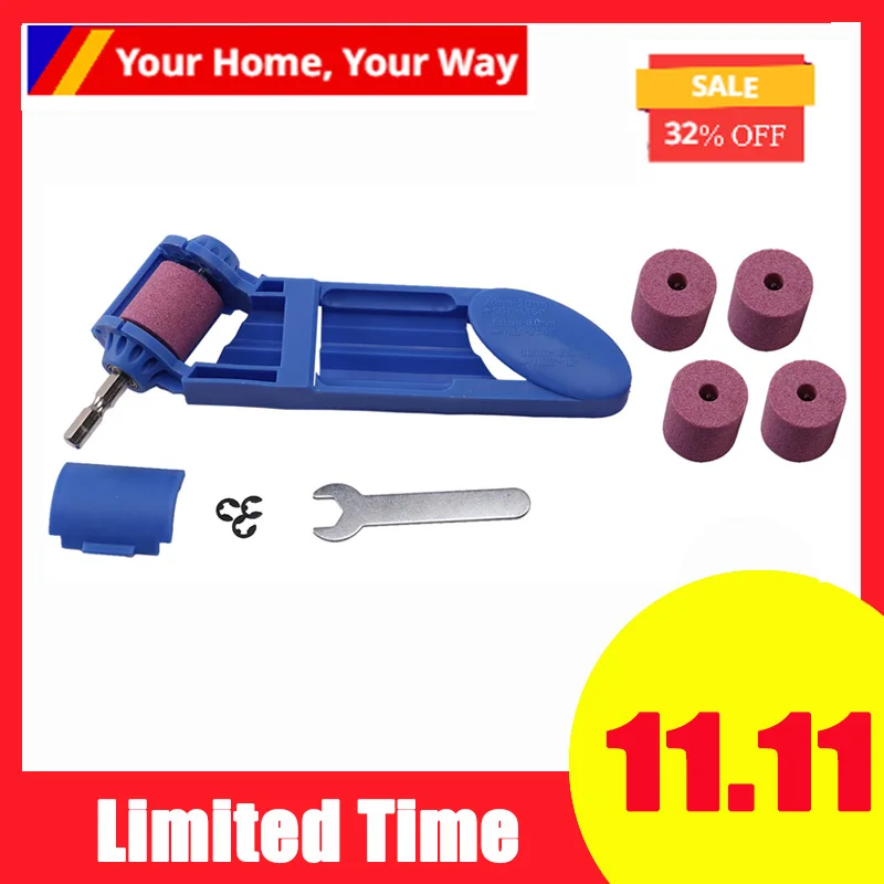 

2-12.5mm Drill Bit Sharpener Portable Corundum Grinding Wheel Tool Corundum Resisting Drill Polishing Grinder Wheel Tool