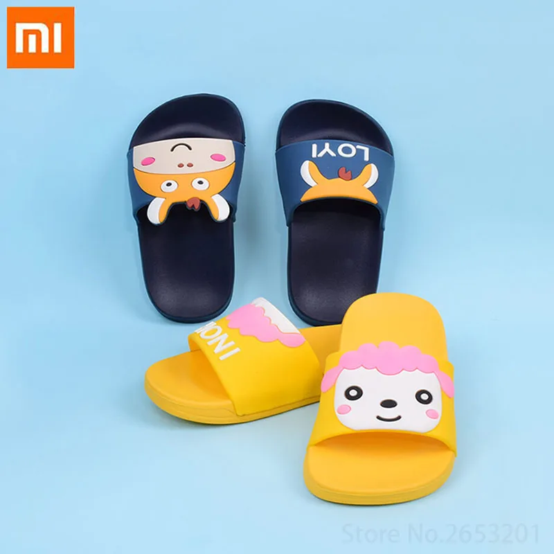 2019 оригинальные Мультяшные детские тапочки Xiaomi Mijia легкие Нескользящие приятные
