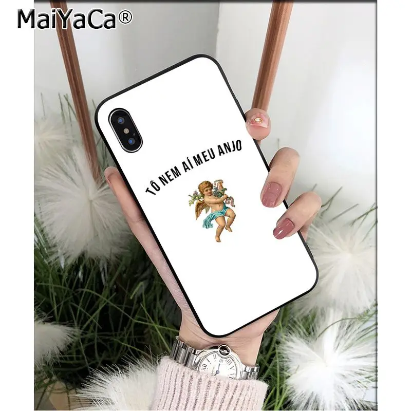 Мягкий высококачественный чехол MaiYaCa Renaissance angels Cupid из ТПУ для телефона Apple iPhone 8 7 6 6S Plus X XS MAX 5 5S SE XR