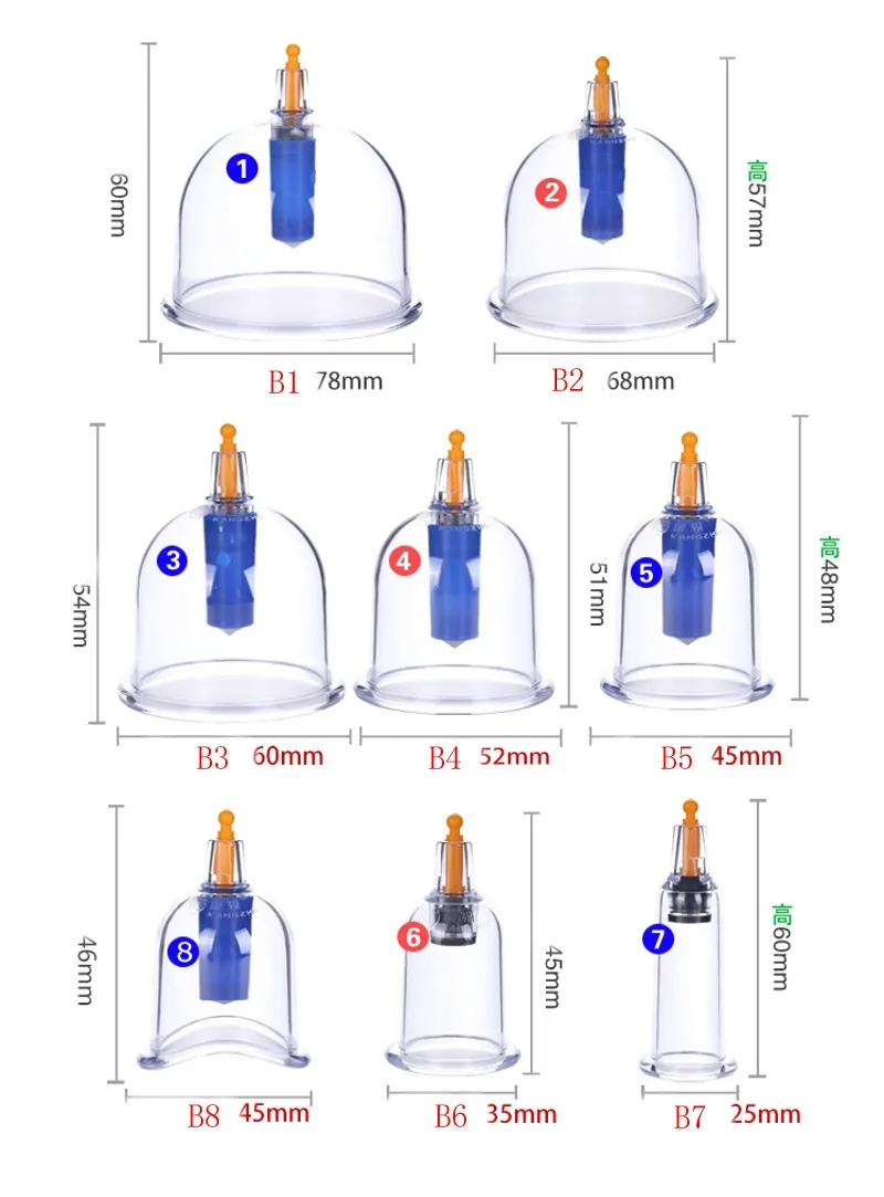 Description Picture 2 of itemcupping massage health Cupping Device Ventosa Terapia Vacuum Lastic Cup Care Tool Large Bulk Tank Single Model