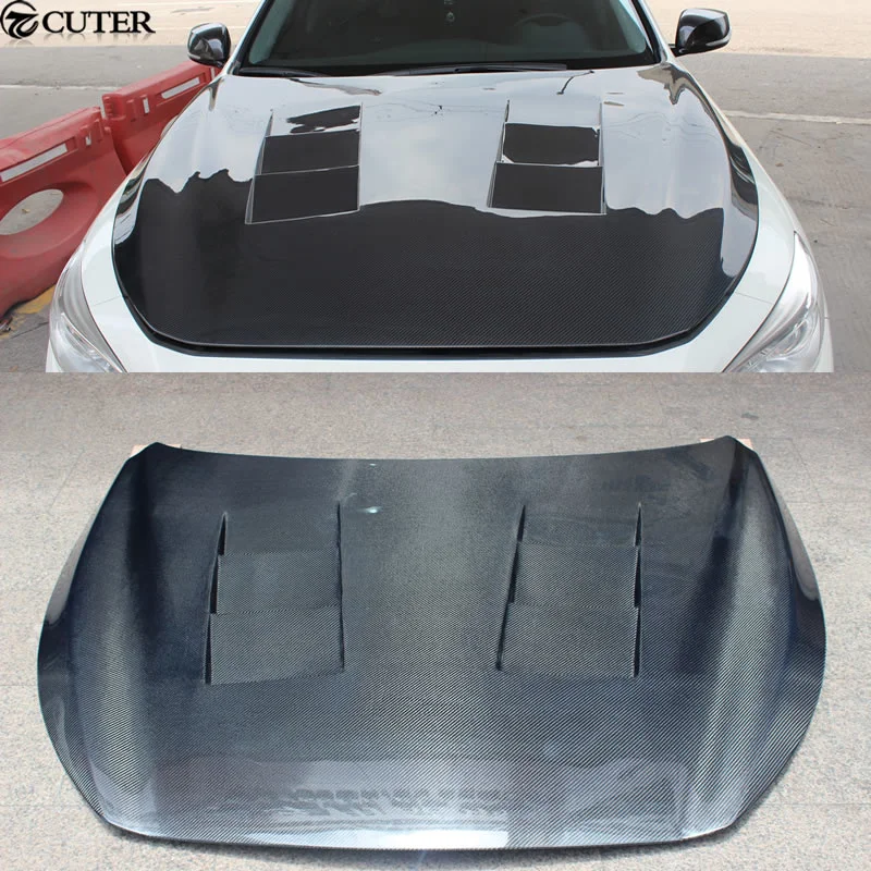 Q50 Carbon Fiber Auto Car Engine Hoods Bonnets Covers for Infiniti 2014-2016 | Автомобили и мотоциклы
