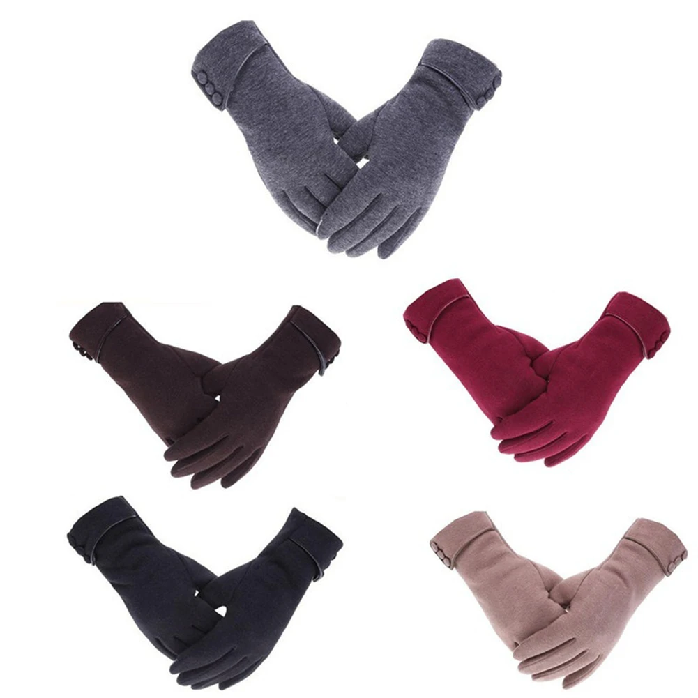 Женские зимние спортивные теплые перчатки с сенсорным экраном, женские перчатки для мобильного телефона, женские зимние теплые перчатки