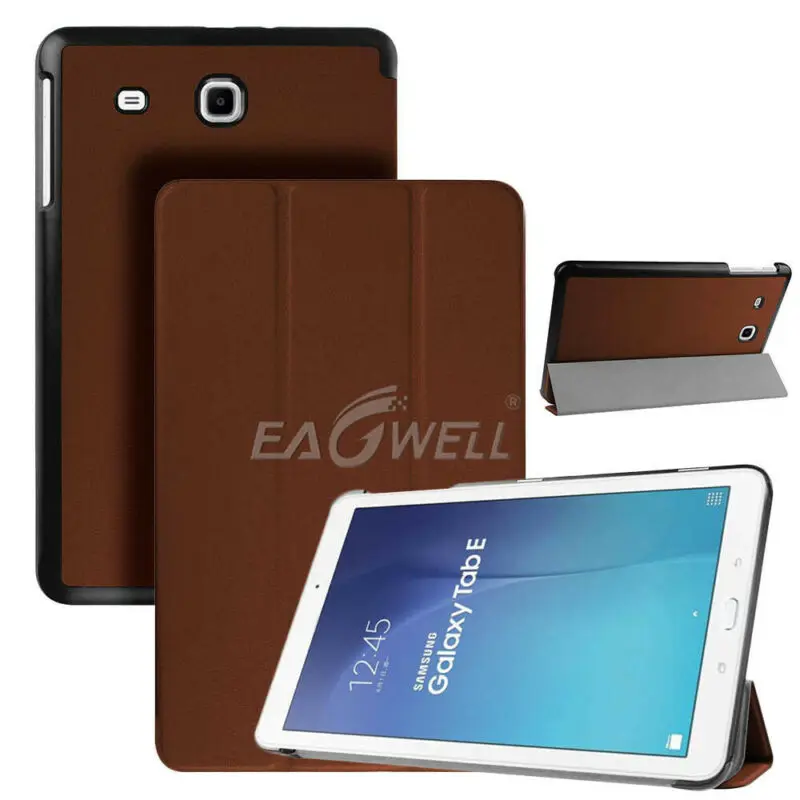 Магнитный смарт-чехол с функцией автоматического сна для samsung Galaxy Tab A 8,0 T350 T355 SM-T355, кожаный чехол для планшета с откидной крышкой и подставкой - Цвет: Brown