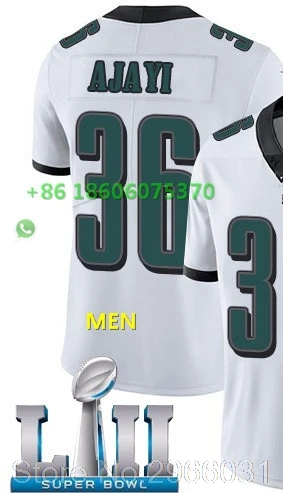 For men Philadelphia s патч Супер Мужские взрослые Джерси 17 Alshon Jeffery 20 Brian davkins 27 Malcolm Jenkins 56 Chris Long bowl - Цвет: For men