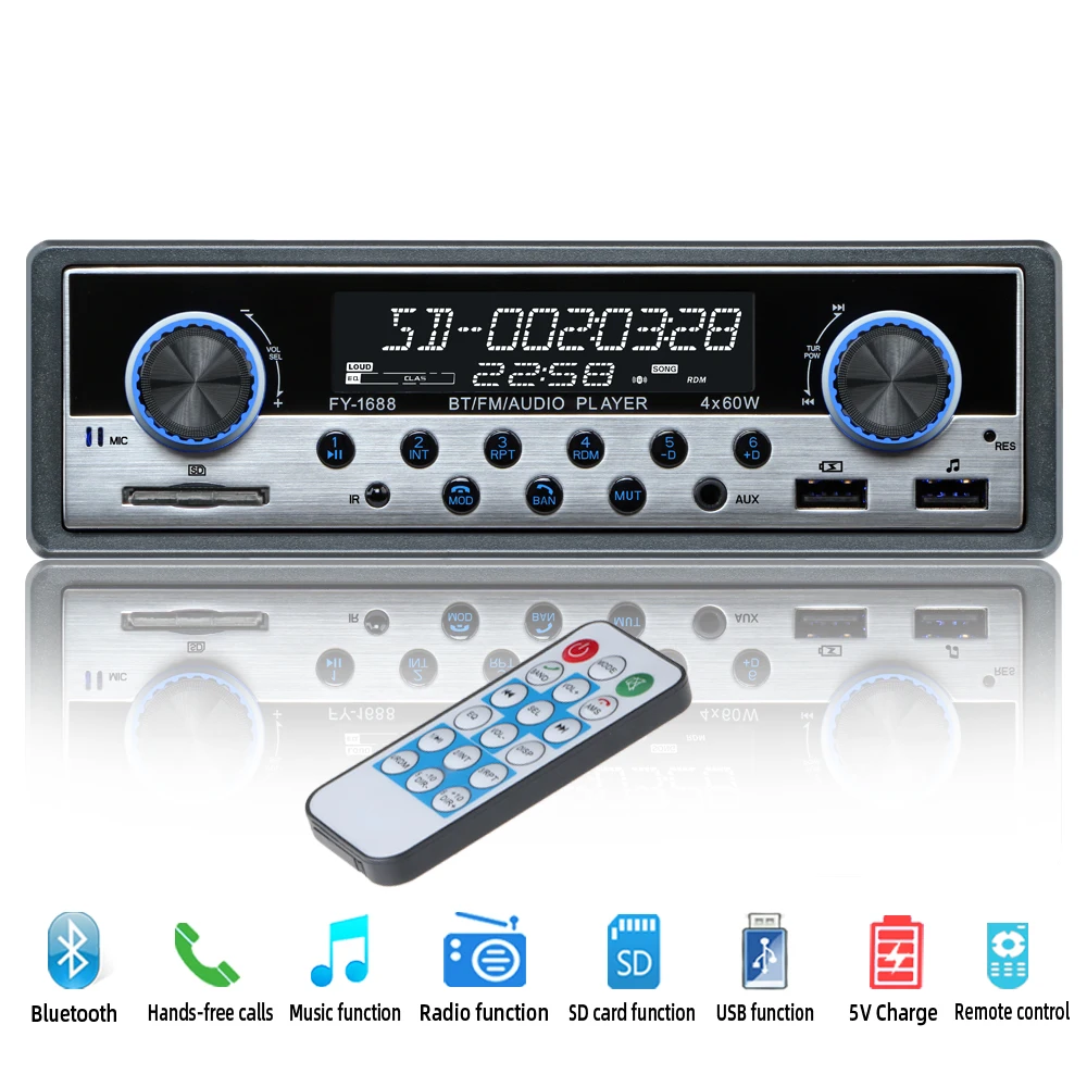 

Car Radio Coche Aux bluetooth Autoradio Stereo Audio MP3 USB Radios Para Auto automotivo Electronics 1 din Car Multimedia Player