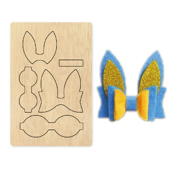 

Gorgeous Rabbit Ears Bow-knot Cutting Dies New Die Cut &Wooden Dies Suitable for Common Die Cutting Machines on the Market