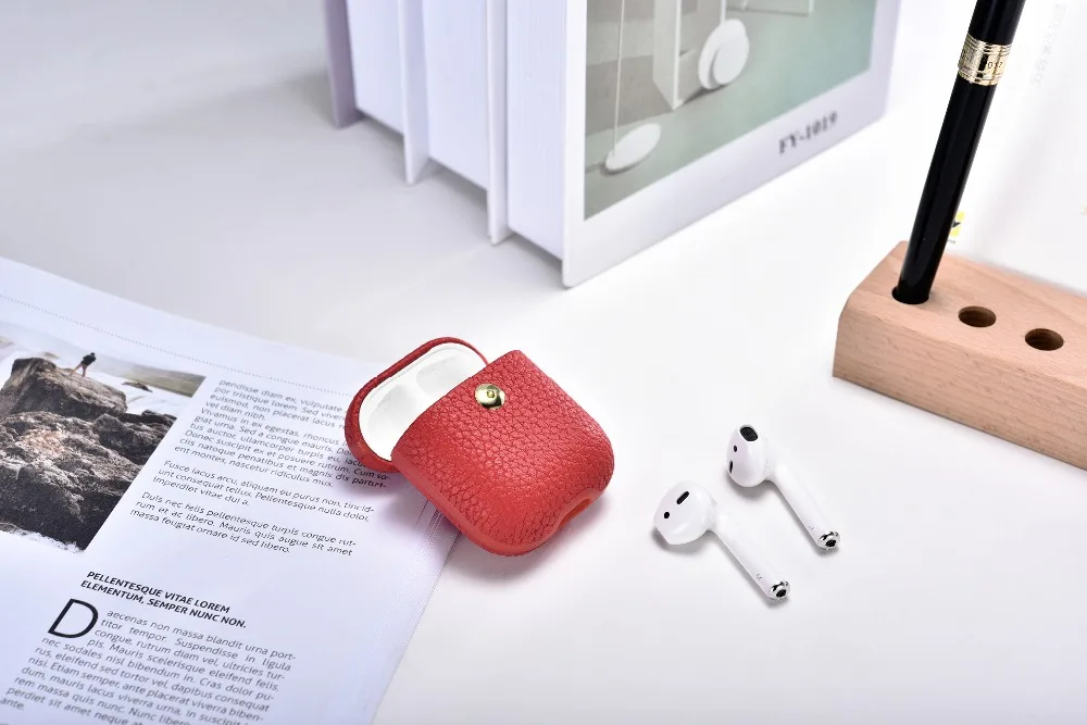 Чехол из натуральной кожи для Apple AirPods, беспроводные наушники, чехол для Air Pods 1 2, чехол для наушников, зарядная коробка, чехол