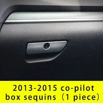 

For Ford Explorer 2013-2015 co-pilot box sequins chrome 1pc