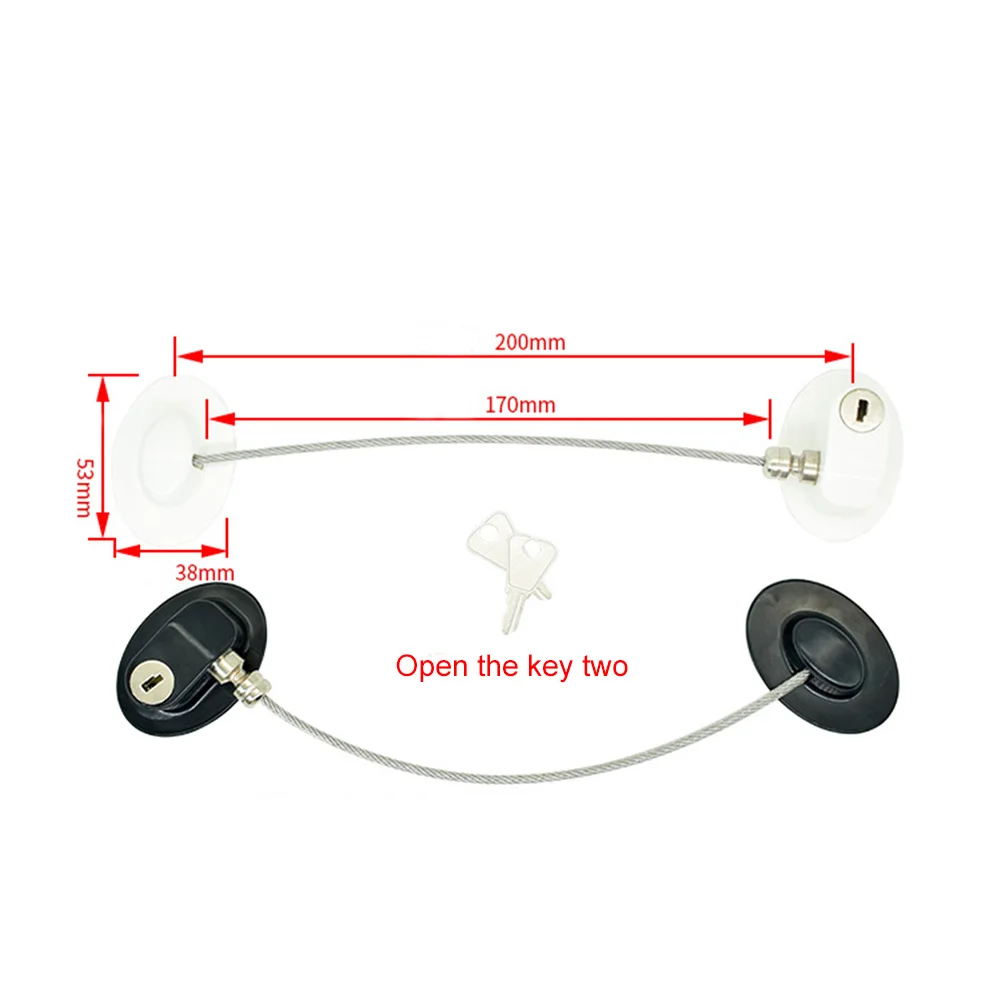 

HOT Child Safety Lock Dual Action Multi Use Latches Refrigerator Safety Limit Lock for Drawer Door NDS66