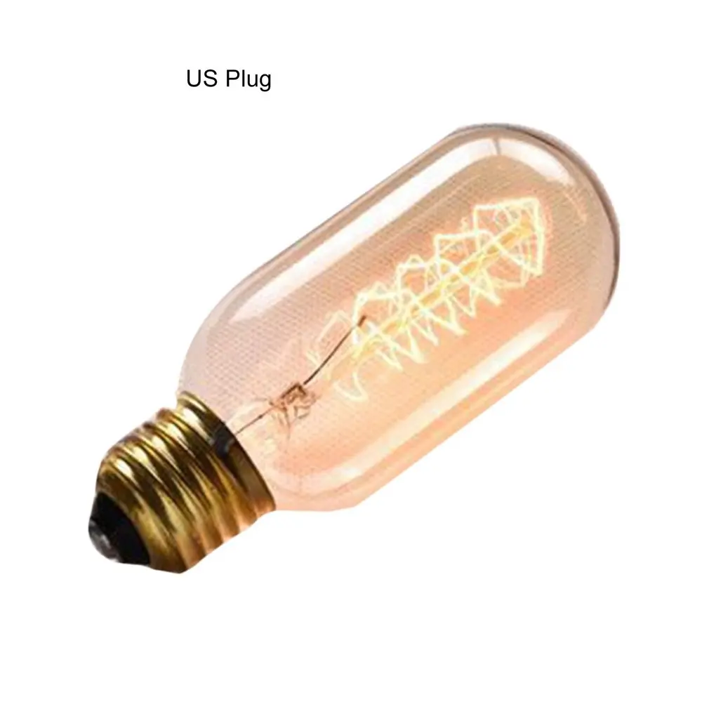 

T45 Vintage Retro Edison Bulbs Spiral Light Handmade Glass Industrial Style Tungsten Bulb Pendant Lamps Lighting