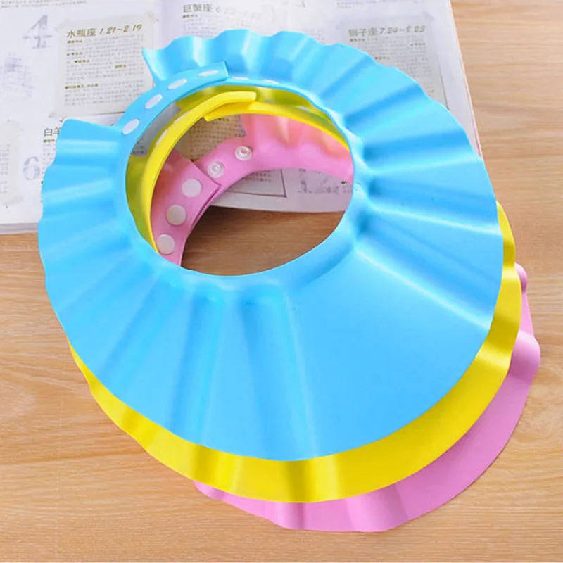 

Baby Shampoo Useful Product Waterproof Earmuff Shampoo Cap Infant Shampoo Cap Children Shower Cap Bath Shower Cap Adjustable