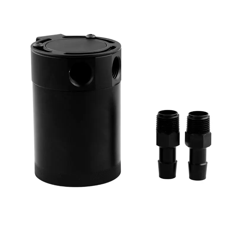 2-PORT no vale Маслоуловитель 2-портовое зарядное устройство с 3 usb-портами для тупик 400 мл с клапаном съемный Универсальный Гонки воздушный масляный сепаратор черный - Цвет: 2-PORT no vale