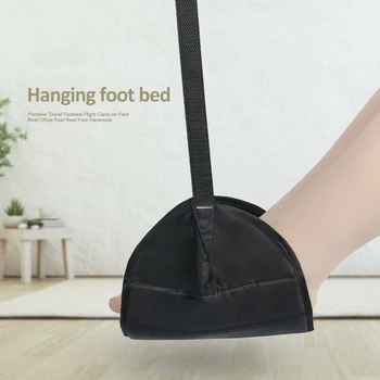 

Hanger Travel Airplane Footrest Hammock Made with Memory Foam Foot Resting hammock for travel office
