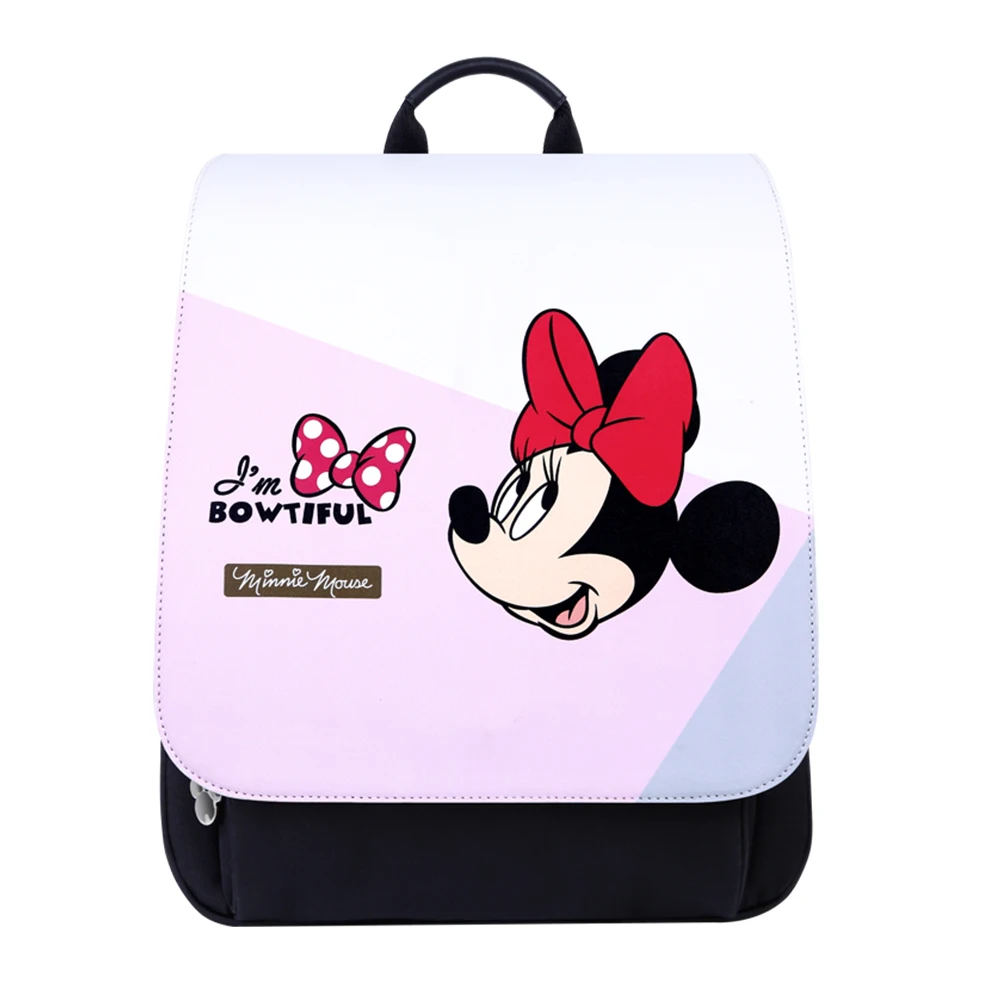 Детский рюкзак для подгузников disney, USB, большая емкость, детская коляска для подгузников, сумка для мамы, рюкзак для путешествий, подогрев бутылочек, детские сумки - Цвет: Minnie