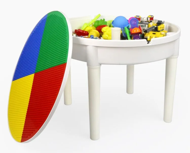 

Children ji mu zhuo Multi-functional Study Table Children'S Educational Assembled Toys Compatible Size Granule ji mu zhuo