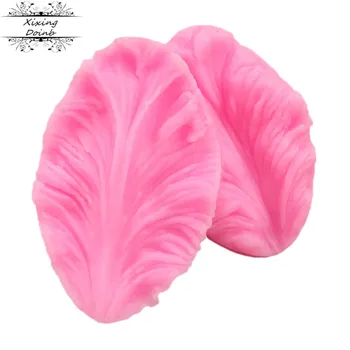 

2Pcs Front and back leaf clip mold silicone jelly mold cake decoration tool candy chocolate fudge mold