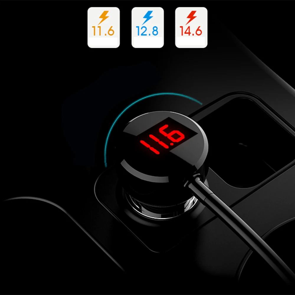 Автомобильное зарядное устройство 2 USB DC/5 V 3.1A чашка питания адаптер прикуриватель разветвитель зарядное устройство для мобильного телефона s с напряжением светодиодный дисплей