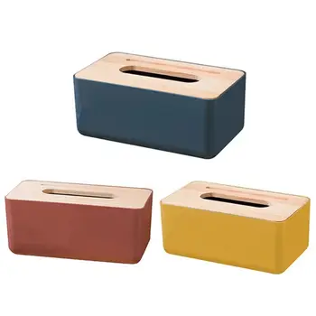 

Multifunctional Plastic Tissue Box Paper Towel Organizer Tissue Case Holder Home Table Decor Household Supplies