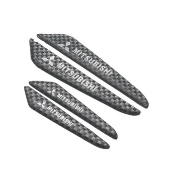 

4PCS Car styling Carbon fiber tape Door Side Edge Protective Sticker for mitsubishi lancer asx outlander pajero Auto Supplies