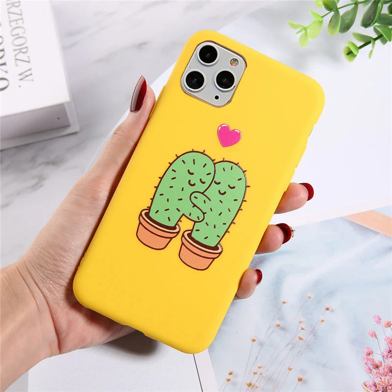7708 Lovebay рождественские чехлы для телефонов iPhone 7 XR 11 Pro авокадо волны кактус для iPhone 5 6 6s 8 Plus X XS Max мягкая задняя крышка из ТПУ - Цвет: 7708