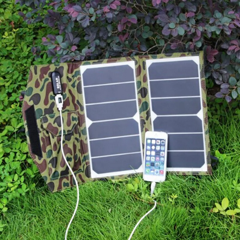 Портативное солнечное зарядное устройство 13 Вт Sunpower складная солнечная батарея с usb-разъемом на выходе Водонепроницаемая Солнечная перезаряжаемая складная сумка для Iphone/Ipad