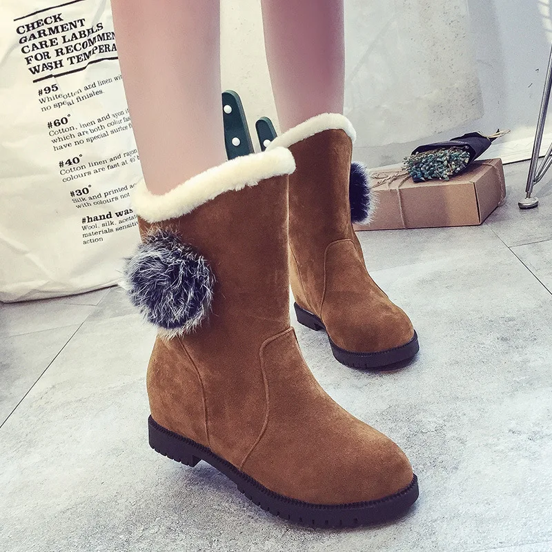 New soft, women's warm wool boots comfortable, women's wear-resistant walking shoes for women women snow boots off white shoes